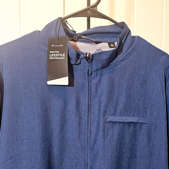 Travis Mathew Full Zip Blue Storm Chaser Golf Jacket Sargasso Sea XL NWT $155 - Picture 6 of 12